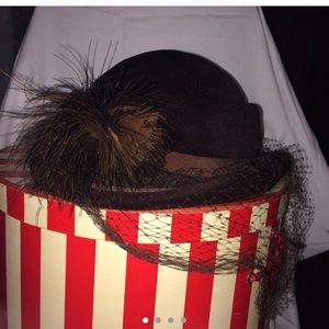 Vintage Riding Hat with Veil